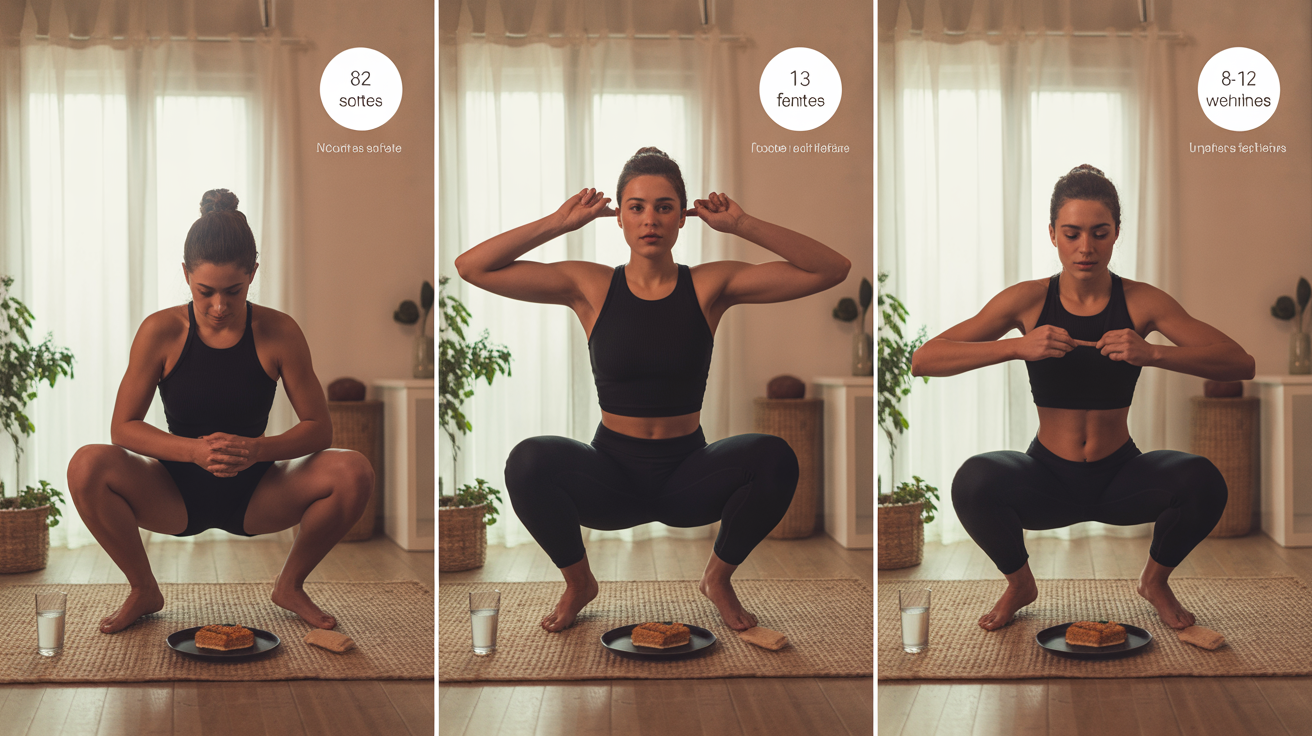 exercices fessiers bombés squat hip thrust fente