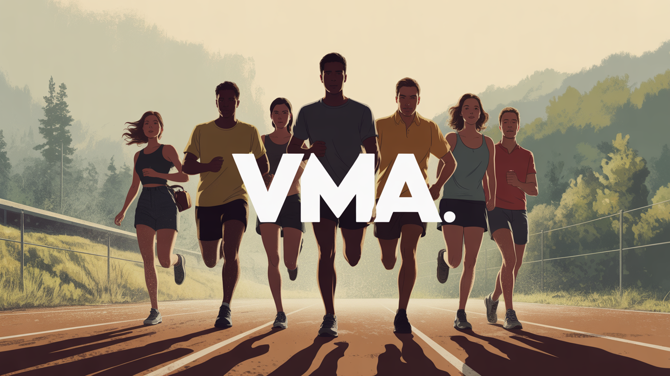 groupe de coureurs sur piste VMA progression