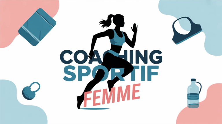 silhouette feminine coaching sportif avec accessoires
