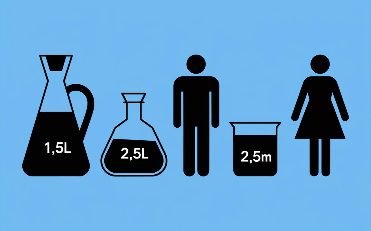 carafes verres pictogrammes quantite eau hydratation