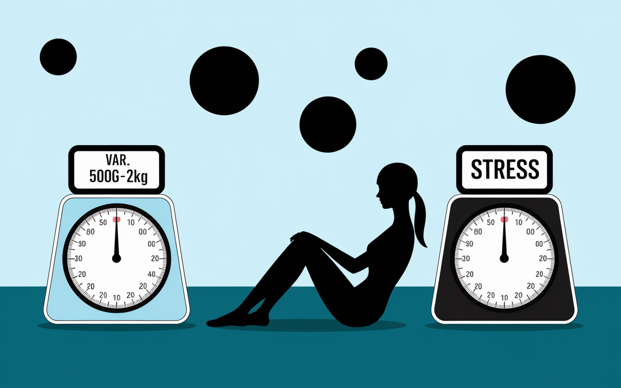 balance fluctuation stress poids nutrition sportive