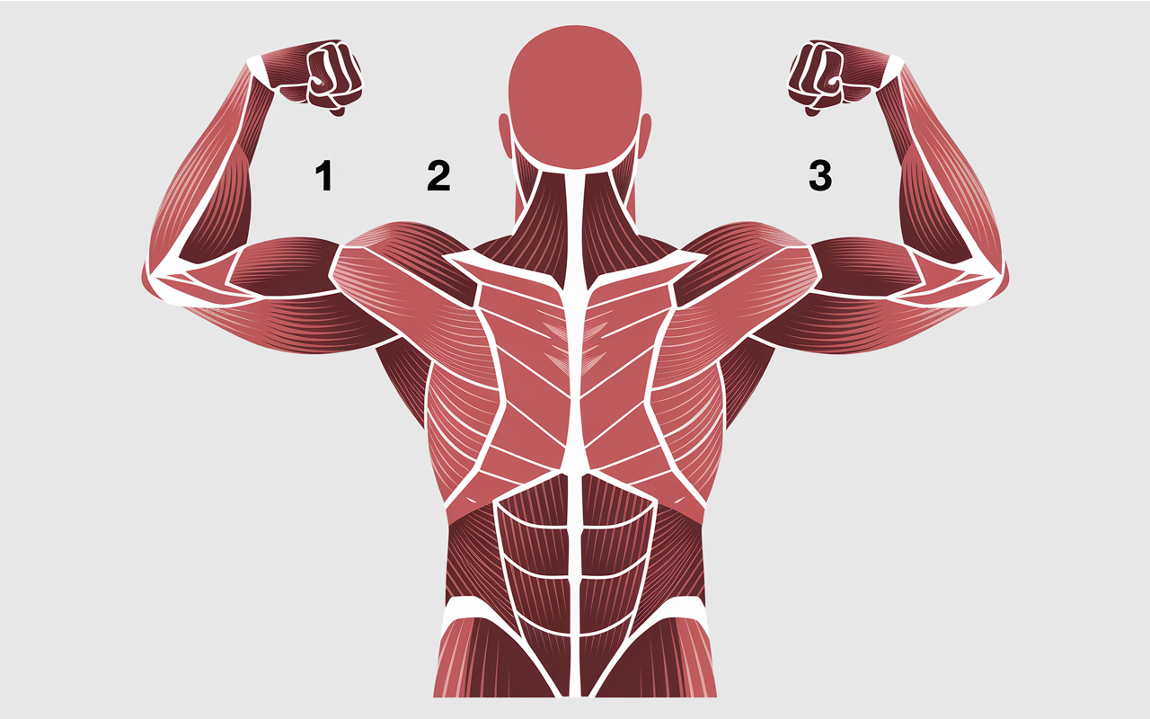 Muscles sollicités pompes schéma