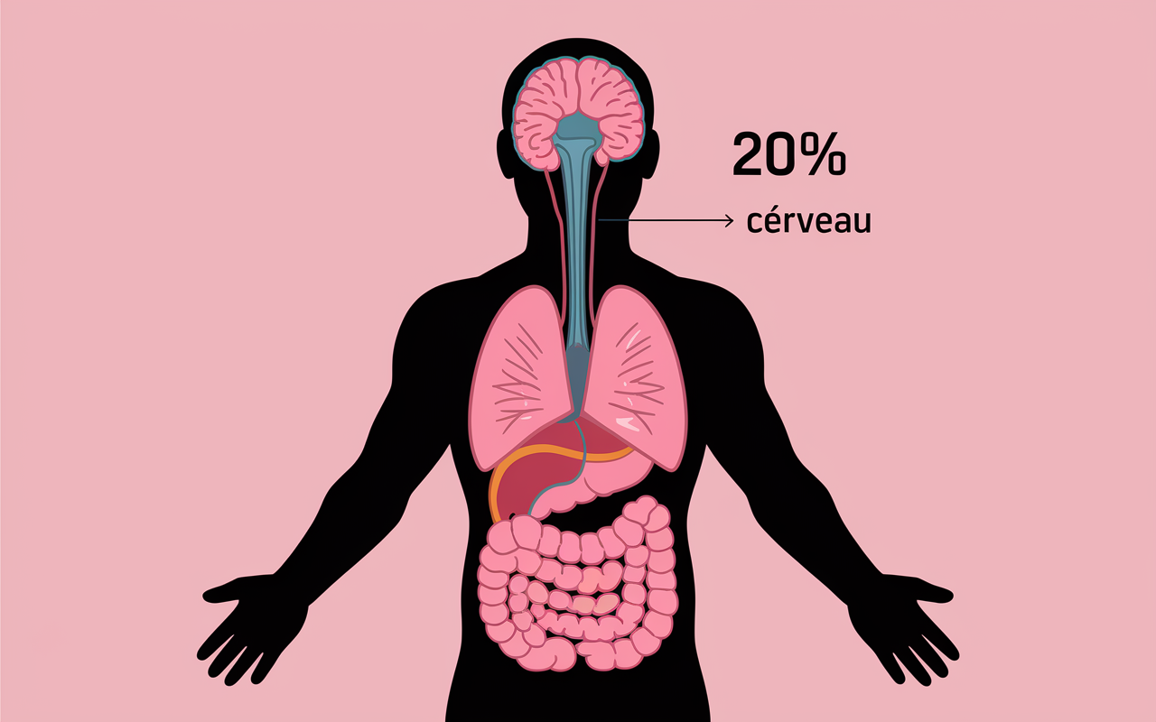 Schéma rôle du glucose dans l'organisme