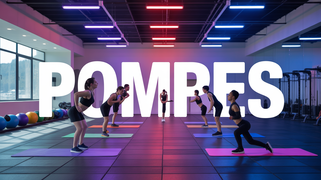Entraînement pompes musculation groupe