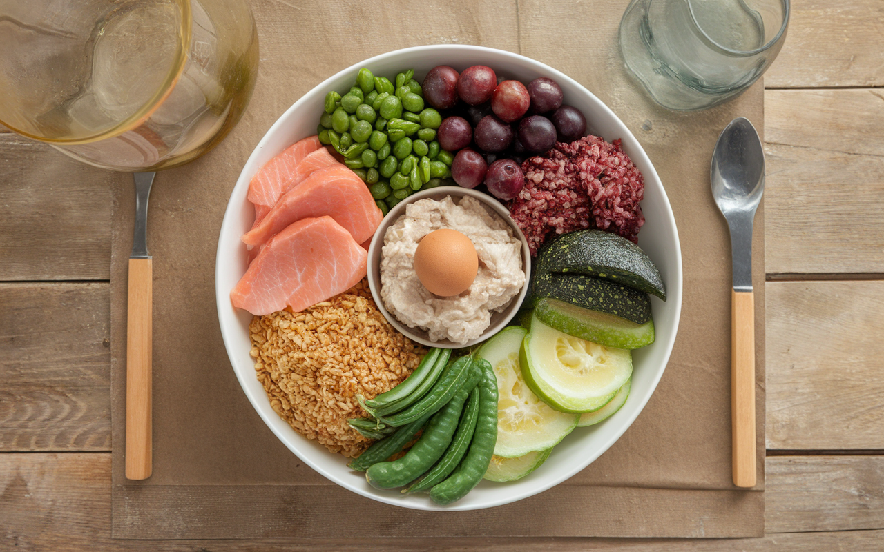 assiette équilibrée du soir nutrition sportive