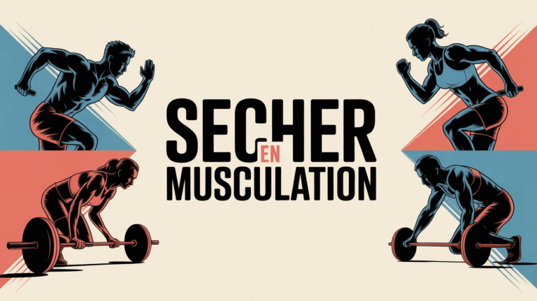 secher en musculation silhouettes cardio haltères