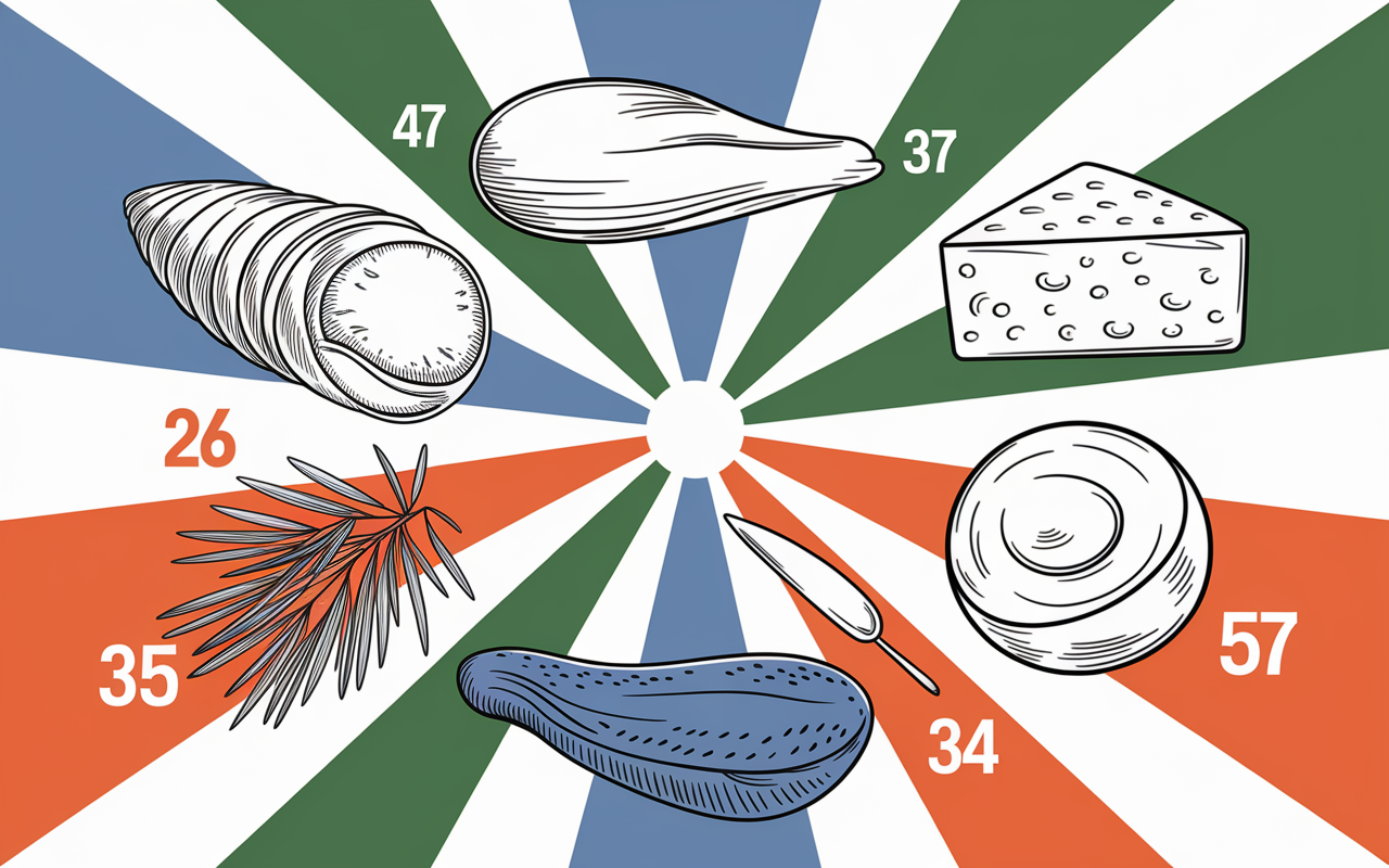 Rayonnage aliments plus riches en proteines