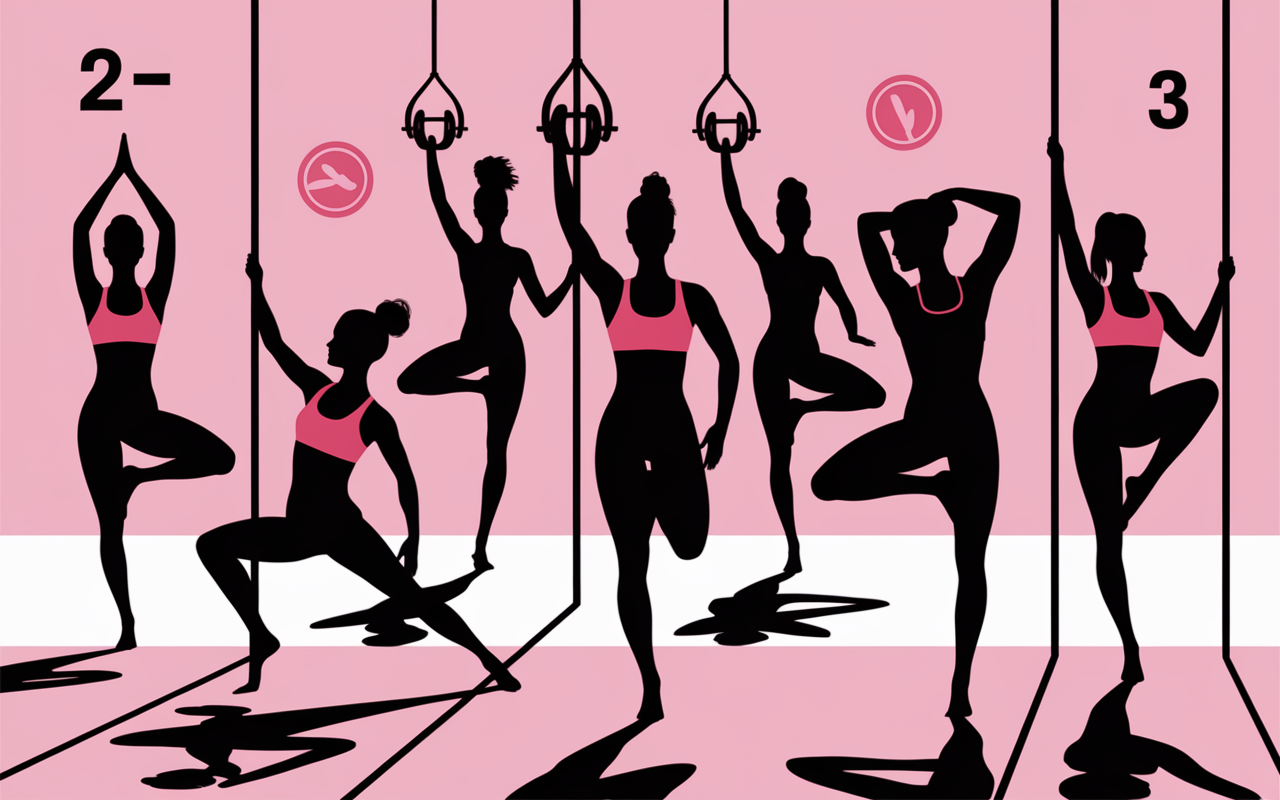 illustration sports full body femme yoga natation musculation