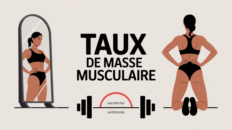 taux de masse musculaire femme sport nutrition