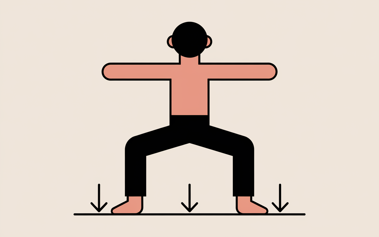 exécution correcte squat poids du corps
