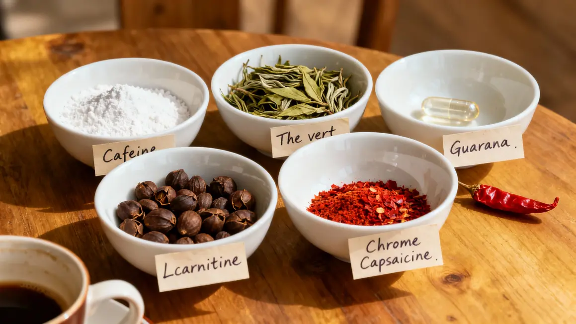 ingredients bruleur de graisse cafeine the vert guarana