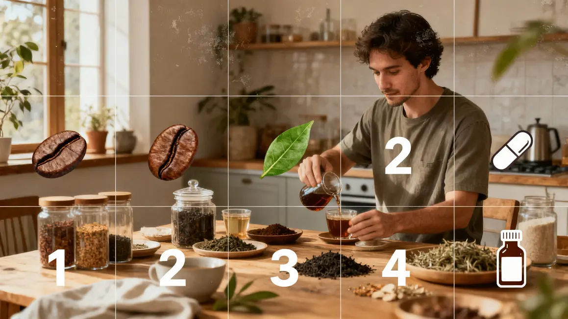 Tableau visuel ingrédients brûleur de graisse abdominale
