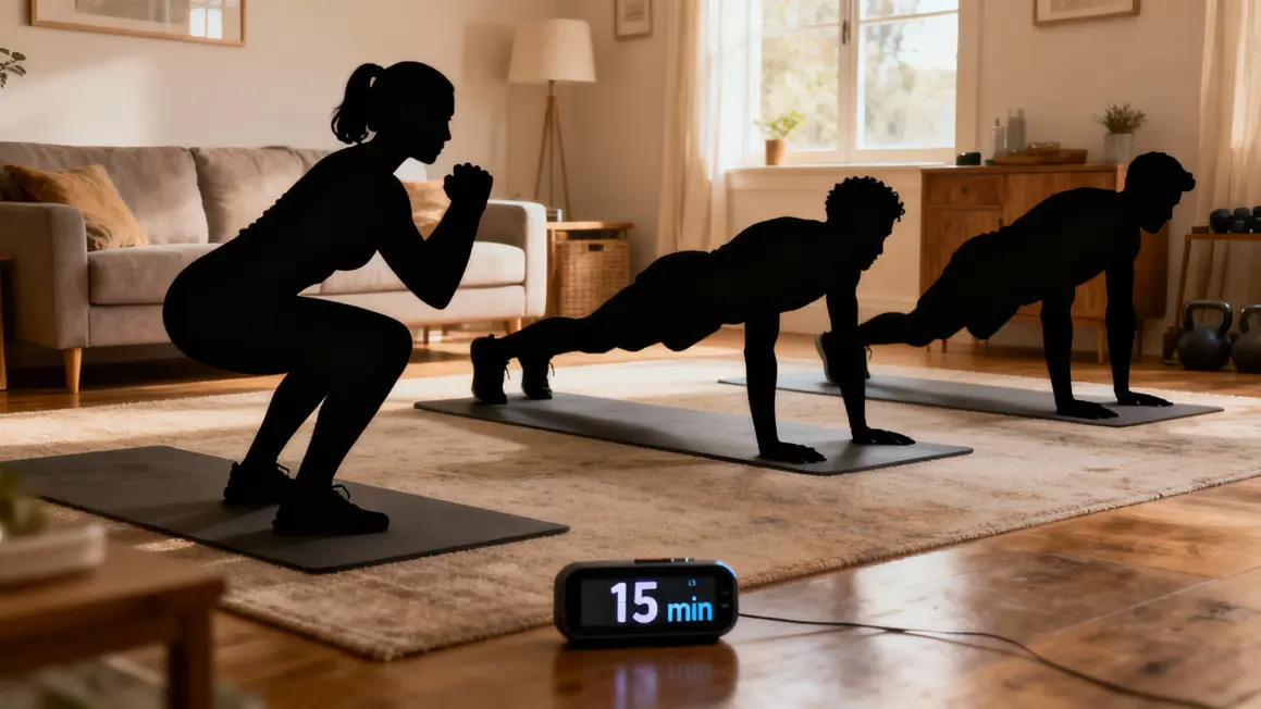 Routine exercices maison perte de poids