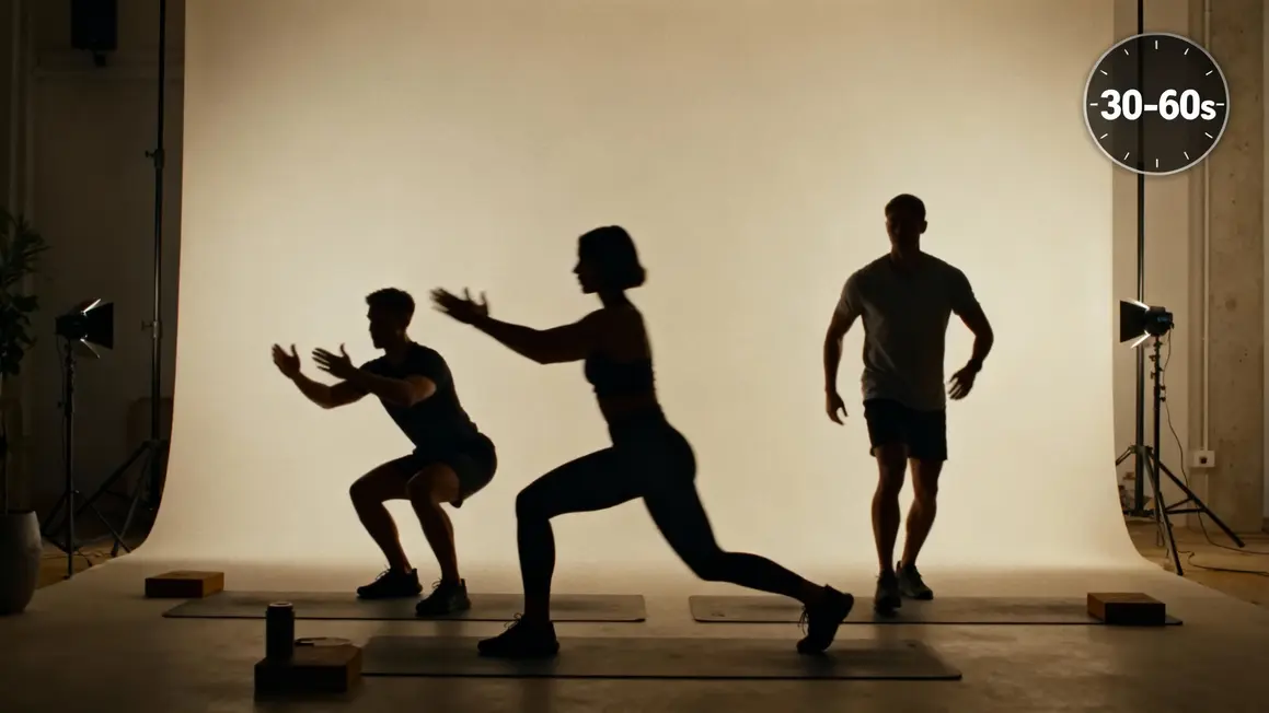 exercices avancés squats fentes rotation mobilité