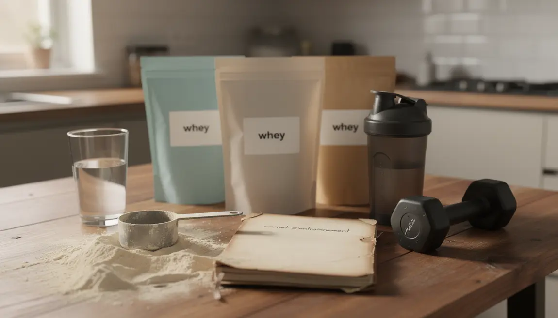 sachets whey proteine shakers cuisine