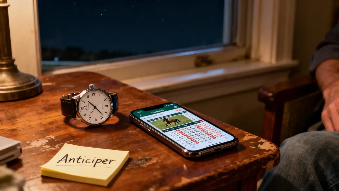 préparation pronostics PMU smartphone 21h