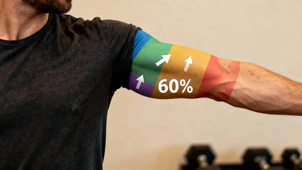 Schéma zones triceps anatomie 60 pourcent