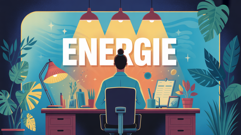 comment avoir de l energie rapidement energie silhouette bureau