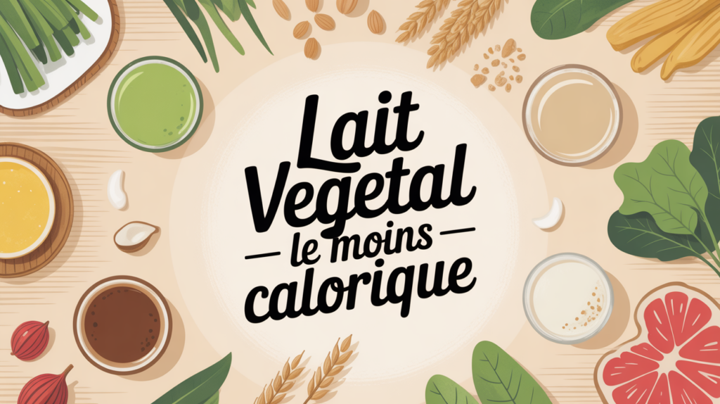 lait vegetal le moins calorique verres table bois grains