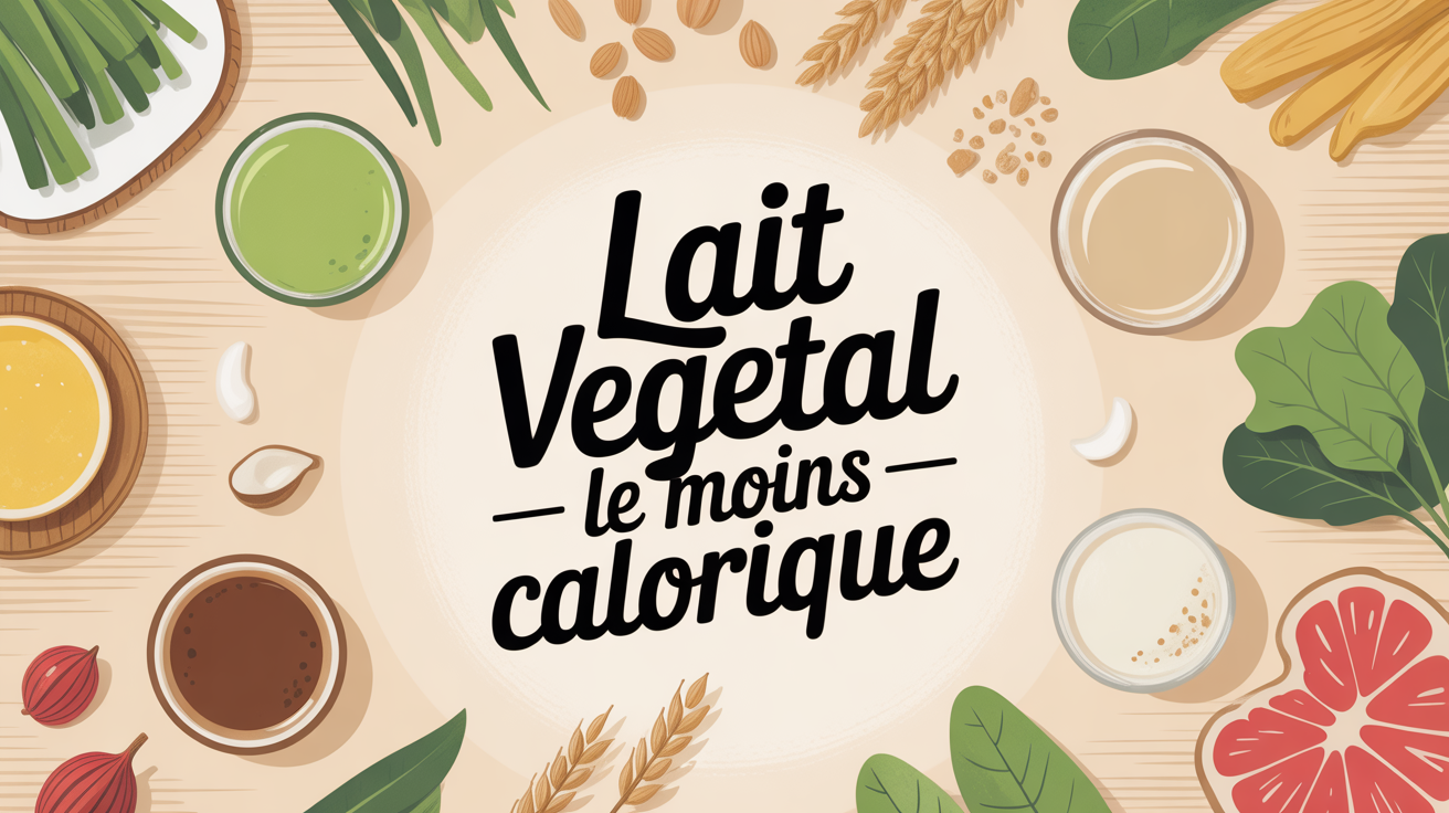 lait vegetal le moins calorique verres table bois grains
