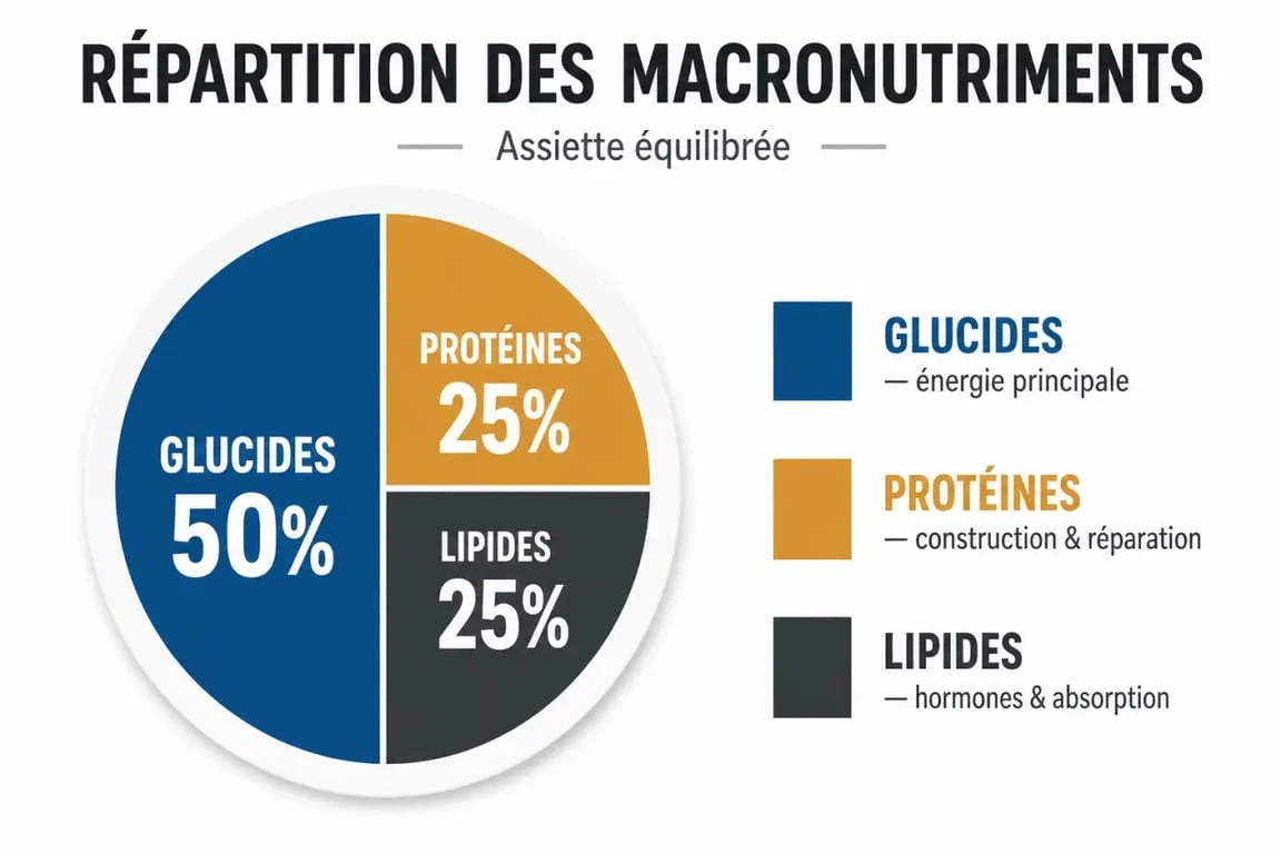 Tableau glucide lipide proteine : répartition idéale des macronutriments dans l'alimentation