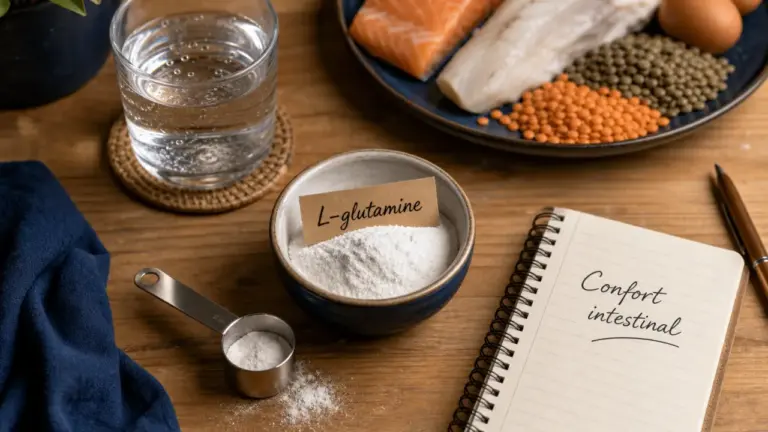 L-glutamine intestin : effets secondaires et confort digestif