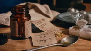 Huile de foie de morue en gelule : capsules vitamines A D et oméga 3