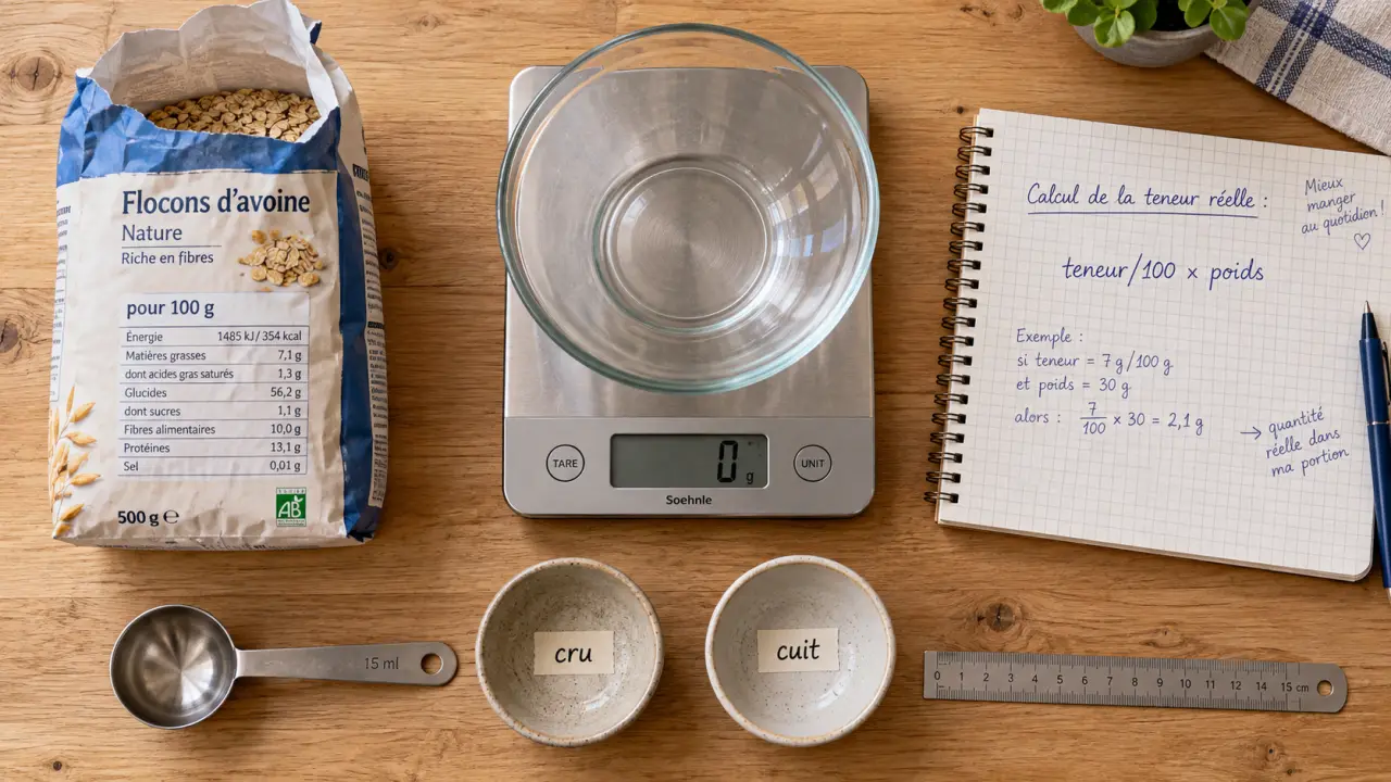 Calcul proteine par aliment : éviter erreurs de portion