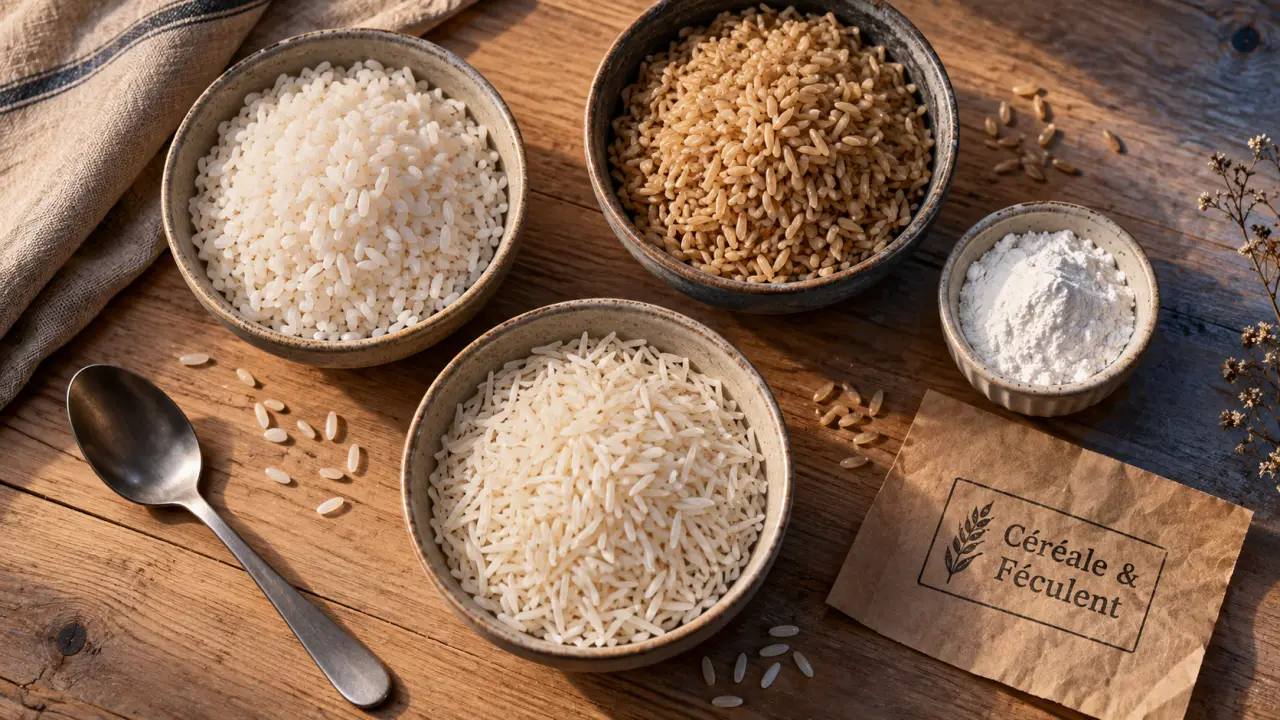 Le riz est il un feculent : céréale, amidon, index glycémique