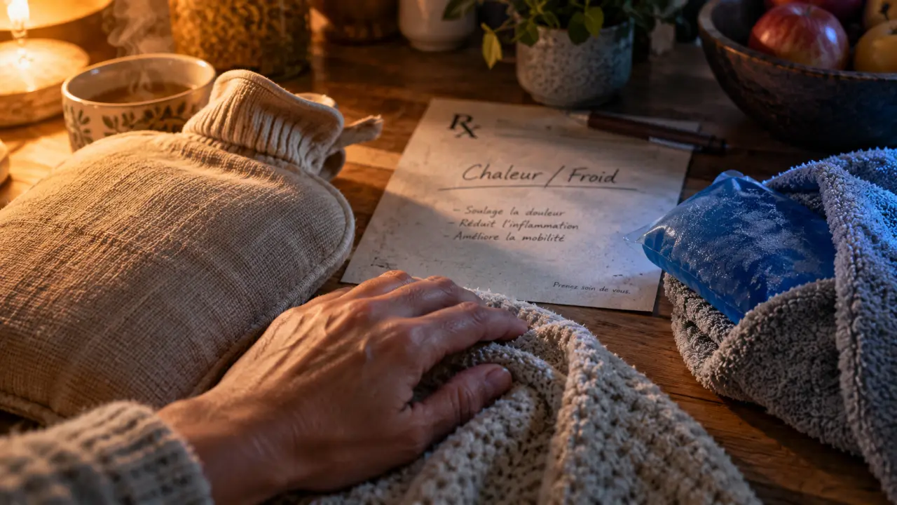 Froid ou chaud sur contracture : pack froid et bouillotte