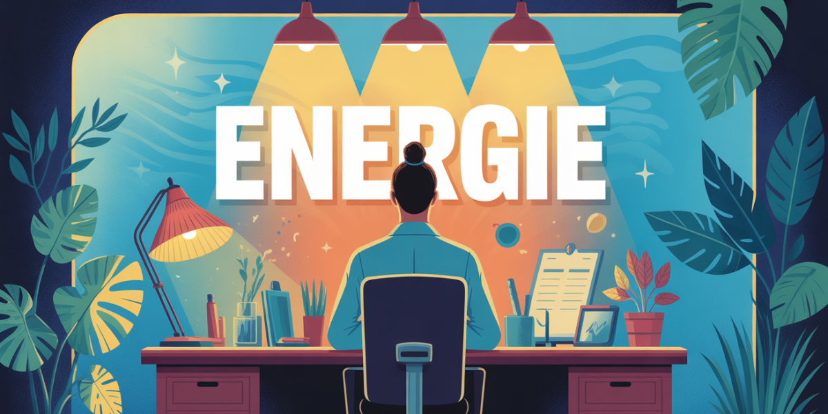 comment avoir de l energie rapidement energie silhouette bureau