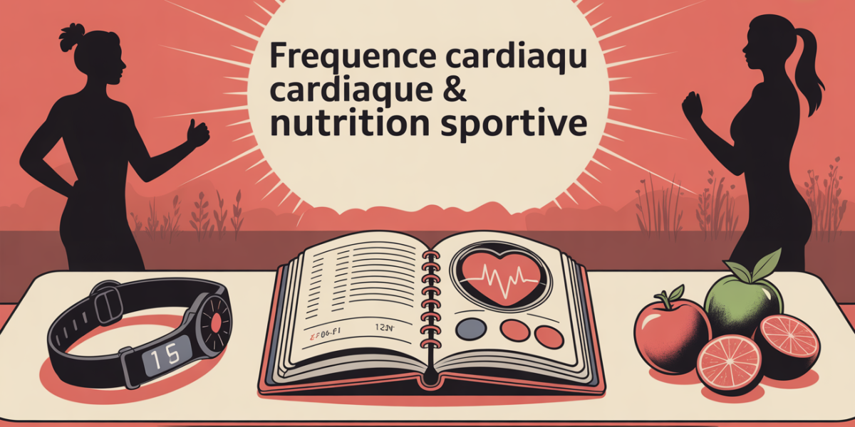 carnet suivi frequence cardiaque nutrition sportive montre et fruits