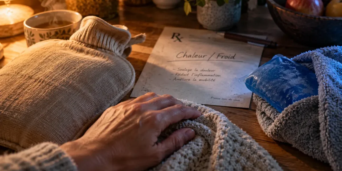 Froid ou chaud sur contracture : pack froid et bouillotte