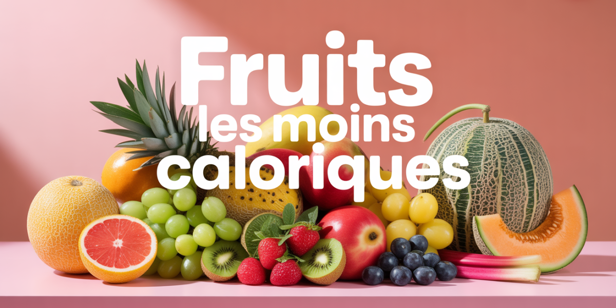 Fruits les moins caloriques frais sur table healthy