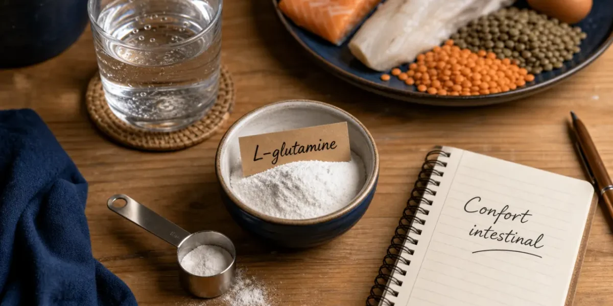 L-glutamine intestin : effets secondaires et confort digestif