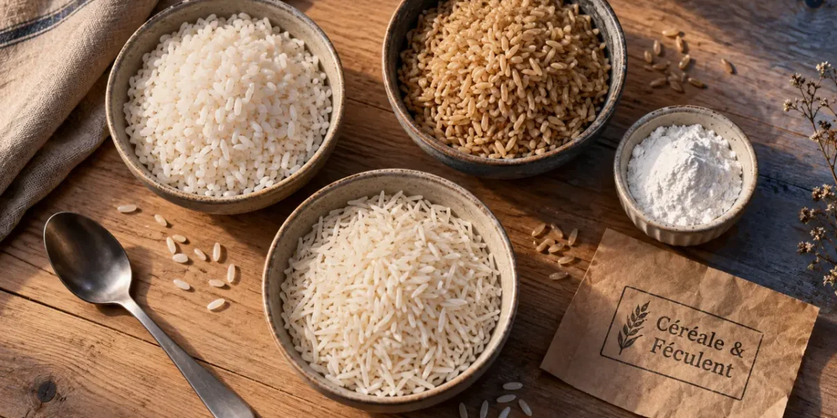 Le riz est il un feculent : céréale, amidon, index glycémique