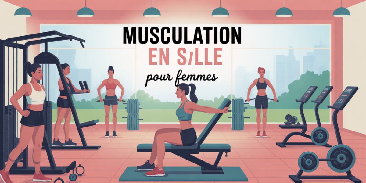 Salle de sport moderne avec musculation femmes