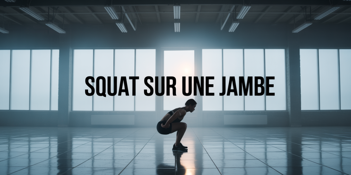 squat sur une jambe centre salle sportive