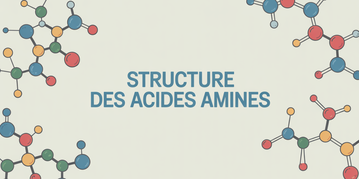 structures des acides amines molecule proteine illustration