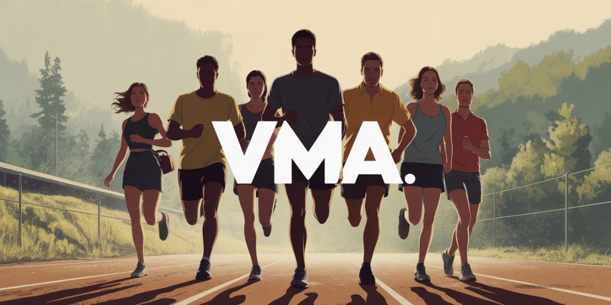 groupe de coureurs sur piste VMA progression